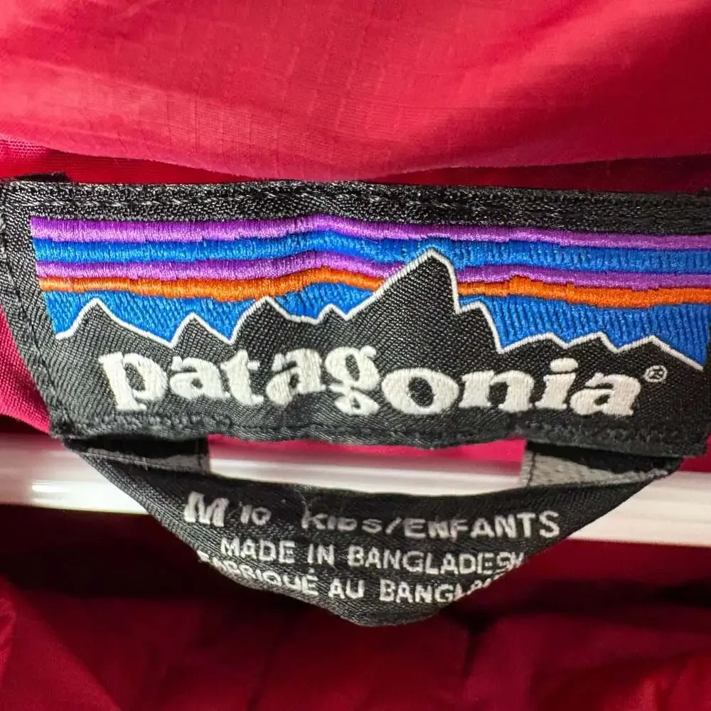 Patagonia Girls Down Full Zip Lightweight Puffer Jacket